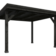 DHZ Rijssen Douglas 600 x 400 cm zwart geïmpregneerd