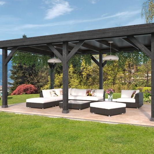 DHZ Rijssen Douglas 600 x 400 cm zwart geïmpregneerd