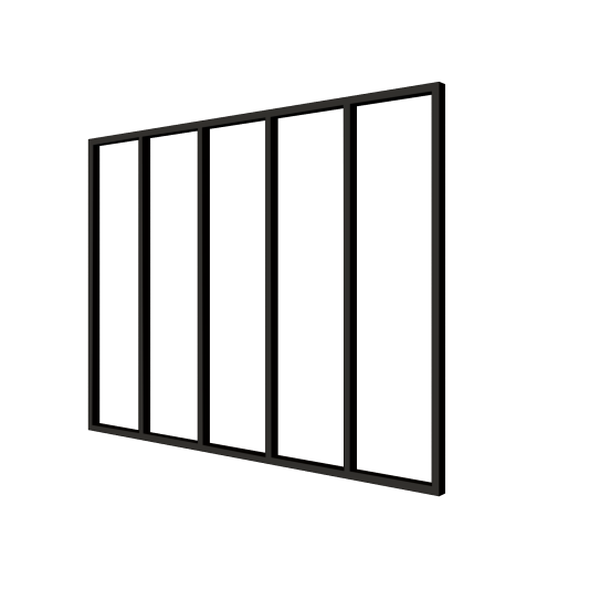 DHZ Rijssen regelwerk Type D 400 x 224 cm zwart geïmpregneerd douglas