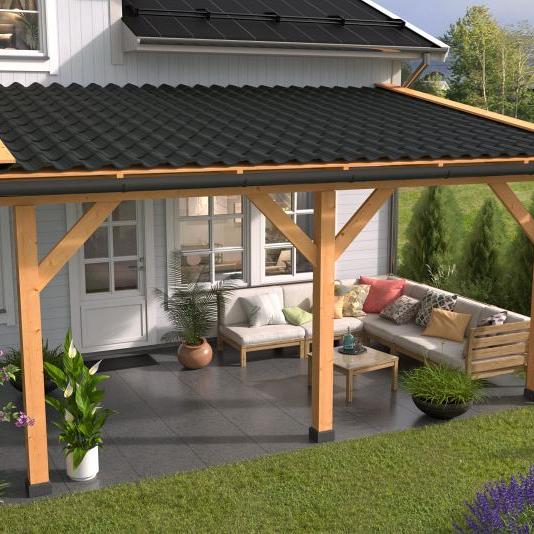 DHZ Veranda basispakket 400 x 300 cm geschaafd douglas