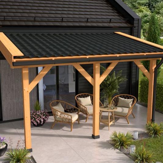 DHZ Veranda basispakket Douglas 400 x 300 cm