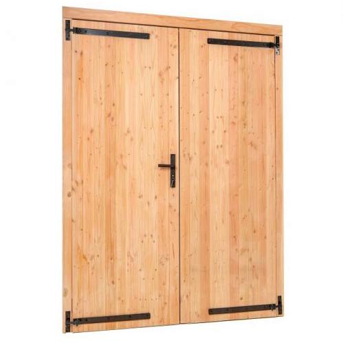 Douglas dubbele dichte deur 185x205 cm buitenmaat, linksdraaiend