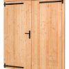 Douglas dubbele klampdeur B185xH205 cm buitenmaat, linksdraaiend