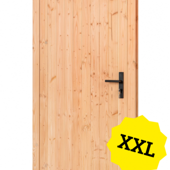 Douglas enkele dichte deur XXL B120xH215 cm buitenmaat, linksdraaiend