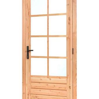Douglas enkele glas deur 8-ruits B110 x H215 cm (buitenmaat), rechtsdraaiend