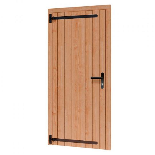 Douglas enkele klampdeur B100xH205 cm buitenmaat, linksdraaiend