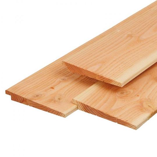 Douglas zweeds rabat excellent 1,2/2,7 x 19,5 x 400 cm, vers, geschaafd, scherpkantig, 1 zijde 2 gro