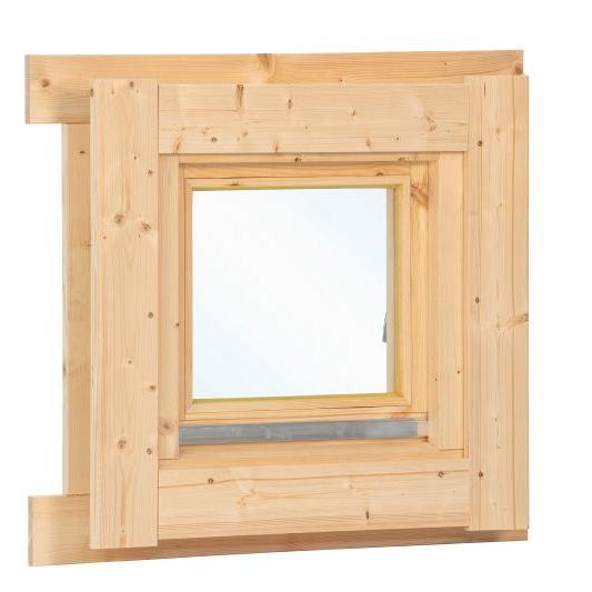 Draai- /kiepraam enkel L5.1 vuren 62,5 x 62,5 cm | grijs geïmpregneerd