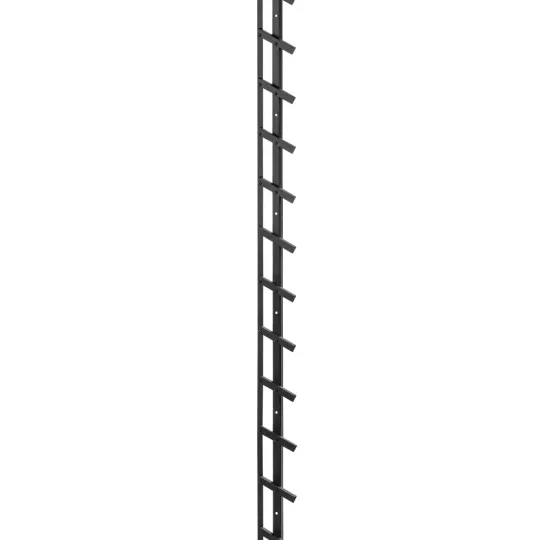 Flex Fence zwart gepoedercoat zelfbouwpakket  voor lamellen lengte 220 cm
