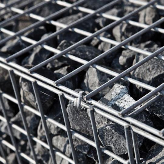Gaasmat Gabion 4,5 x 4,5 cm Zijmat, draaddikte 4,8 mm 30 x 200 cm