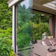 Glazenschuifwandset compleet - Inbouwhoogte 228-232cm - Paneelbreedte 98 cm - Breedte tot 386 cm - 4