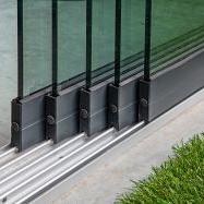 Glazenschuifwandset compleet - Inbouwhoogte 238-242cm - Paneelbreedte 104 cm - Breedte tot 500 cm - 