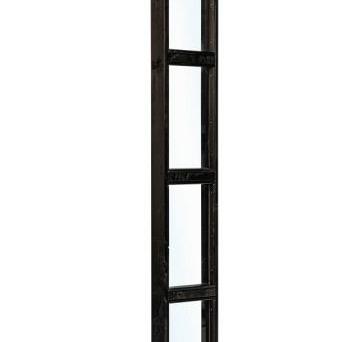 Glaswand modern zwart enkel Wandmodule B45 x H224 cm