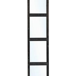 Glaswand modern zwart enkel Wandmodule B45 x H224 cm