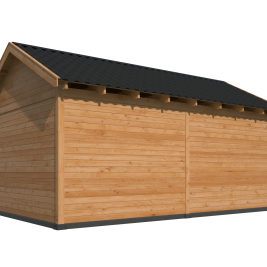 Tuinhuis Hamar XL Type 4 Douglas gedroogd potdekselplank blank – duurzaam en stijlvol buitenverblijf