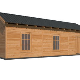 Tuinhuis Hamar XL Type 8 Douglas gedroogd potdekselplank blank – duurzaam en stijlvol buitenverblijf