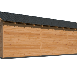 Tuinhuis Hamar XL Type 8 Douglas gedroogd potdekselplank blank – duurzaam en stijlvol buitenverblijf