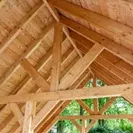 Kapschuur Billund XL, Basispakket Red Class Wood 605 x 460 cm – ruime en robuuste overkapping