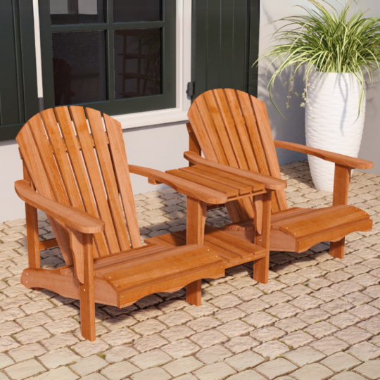 Hardhouten Loveseat Relax