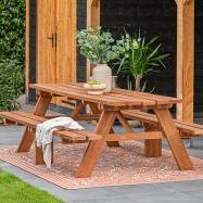 Hardhouten Picknicktafel Giant
