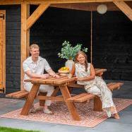 Hardhouten Picknicktafel Giant