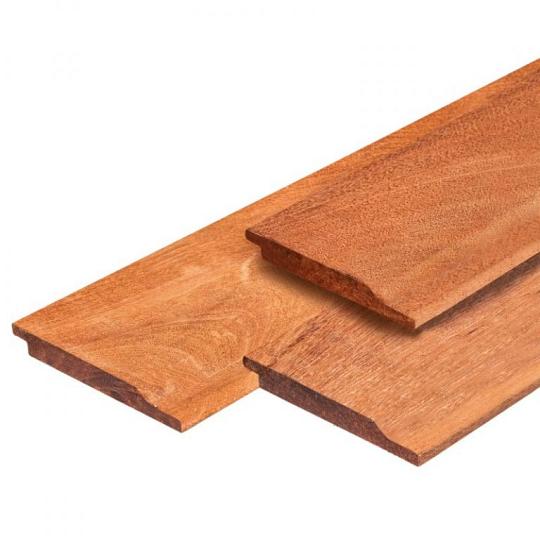 Keruing hardhout halfhouts rabat 1,6 x 14 x 305 cm kunstmatig gedroogd, geschaafd