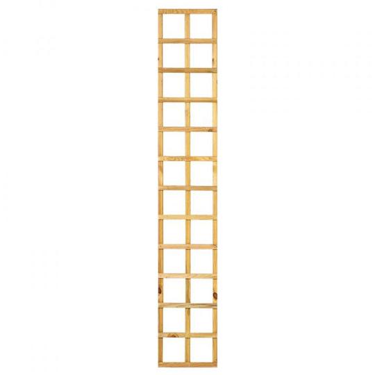 Trellis recht, lamel 1,3 x 2,5 cm grenen groen geïmpregneerd H180 x B30 cm, PEFC