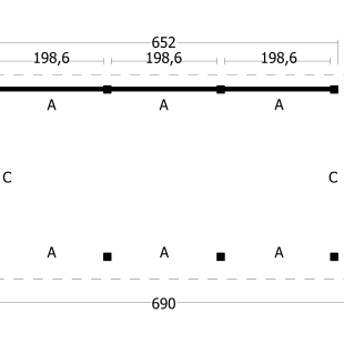 Overkapping Oslo L type 6 douglas gedroogd potdekselplank zwart