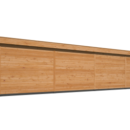 Overkapping met berging Oslo XL, type 11 douglas gedroogd potdekselplank blank