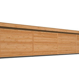 Overkapping met berging Oslo XL, type 12 douglas gedroogd potdekselplank blank