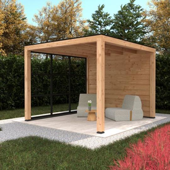 Overkapping Platdak Stavanger XL, type 2, onbehandeld