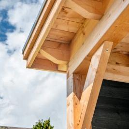 Overkapping Platdak verblijf Odense XXL Basis Red Class Wood 650 x 450 cm excl. EPDM