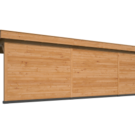 Overkapping met berging Oslo XL, type 7 douglas gedroogd potdekselplank blank