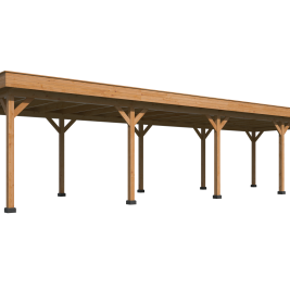 Overkapping Oslo XL, type 9 douglas gedroogd potdekselplank blank