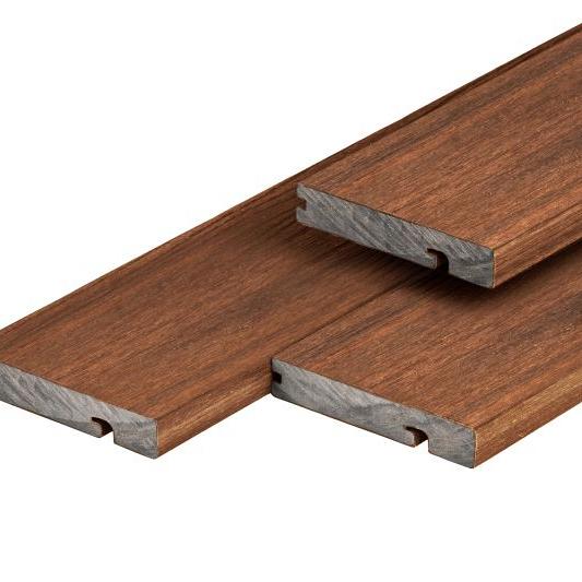PuraShield composiet eindplank  2,3 x 13,8 x 300 cm, ipé, fijne houtnerf, clip systeem