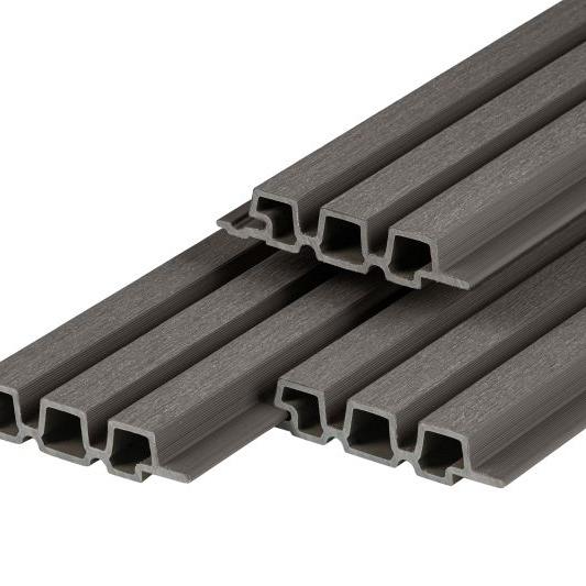 PuraTech 30 composiet triple profiel 3,3 x 17,0 x 290 cm, dark grey, fijne houtnerf