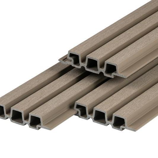 PuraTech 30 composiet triple profiel 3,3 x 17,0 x 290 cm, light grey, fijne houtnerf