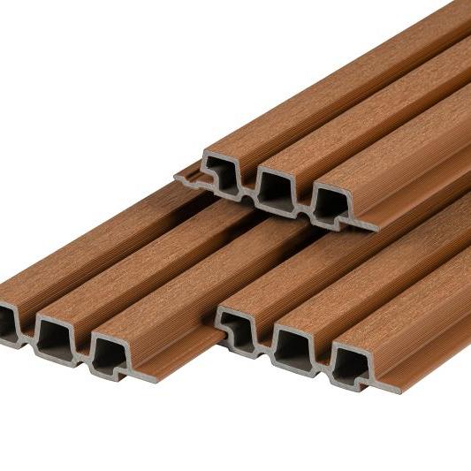 PuraTech 30 composiet triple profiel 3,3 x 17,0 x 390 cm, teak, fijne houtnerf