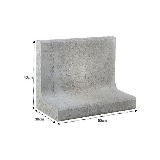 L-Element 50x30x40cm grijs