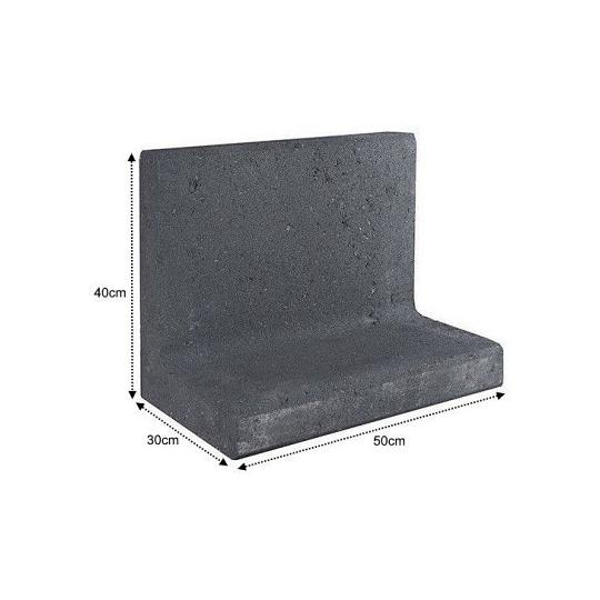 L-Element 50x30x40cm zwart