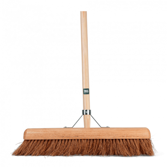 WS Kokosbezem 50 cm met verankerde steel (t.b.v. invegen WS SmartSand)