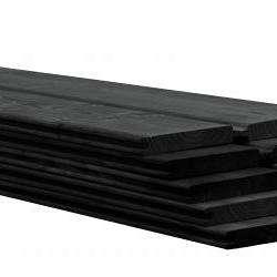Douglas blokhutprofiel 2,8 x 19,5 x 510 cm – Zwart gespoten