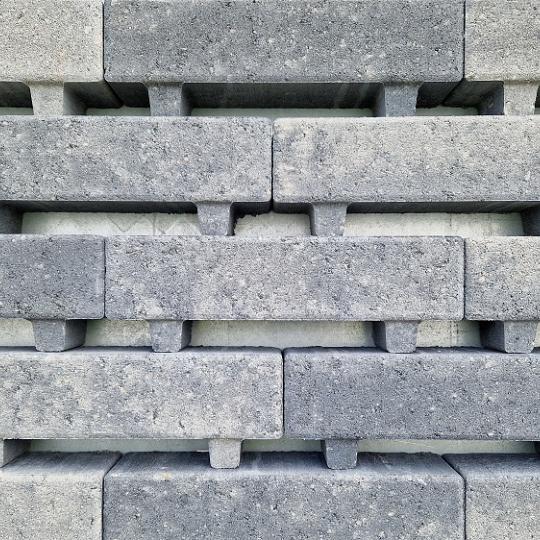 Waterpasserende longstone WaterWijs 7 cm grijs/zwart