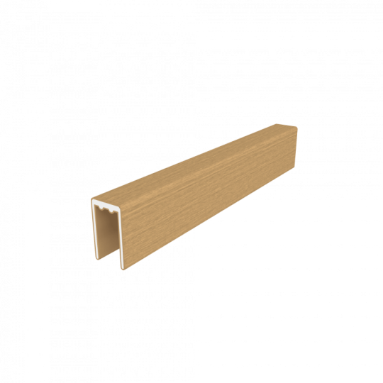 NewTechWood aluminium co-extrusie frameset t.b.v scherm i.c.m betonpalen, Red Cedar