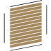 NewTechWood aluminium frameset t.b.v scherm i.c.m betonpalen, zwart gepoedercoat