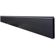 NewTechWood aluminium onderplank t.b.v. verticale tuinschermen, 2 x 15 x 180 cm, Zwart RAL9005