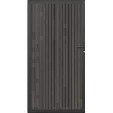 NewTechWood Co-extrusie composiet deur in aluminium frame, verticaal triple, 100 x 195 cm, Silver Gr
