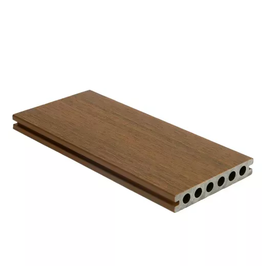 NewTechWood HKC co-extrusie dekdeel houtstructuur 2,3 x 21 x 500 cm, Teak.