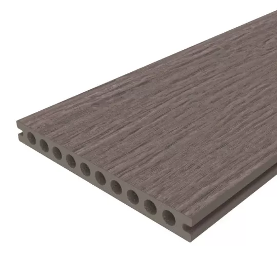 NewTechWood HKC co-extrusie dekdeel old world, holle kamerprofielen, 2,3 x 21 x 400 cm, Silver Ash.