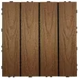 NewTechWood HKC kliktegel, 30 x 30 cm, Teak